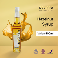 Hazelnut Syrup Delifru 500 ml - Sirup Hazelnut Premium