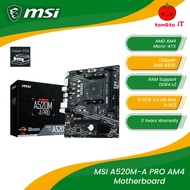 MSI A520M-A PRO Micro ATX AM4 Motherboard Ryzen Processors Combo