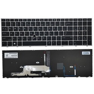 Yjx Black English laptop keyboard for HP ZBook 15 G5 G6 17 G5 G6 backlit