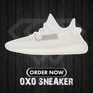 Original Yeezy ZY Boost 350 V2 Bone White Ice Cream 2.0 (Kualiti Tinggi) Kasut Sukan Lelaki dan Wani