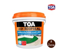TOA 201 Roofseal อะคริลิคทากันน้ำรั่วซึมดาดฟ้าหลังคม 4kg. สีน้ำตาล