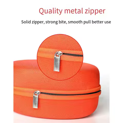 For Sony WH-1000XM5 QCY H3/H4 EVA Carrying Case Headphone Bag Orange