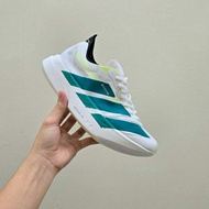 ADIZERO PRO 4 WHITE PULSE TEAL RUNNING SHOES
