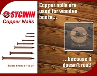 Sycwin Copper Nails / Bronze Nails / Pakong Tanso (Premium Grade), sold per ¼ kg