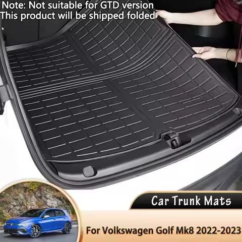 3D EVA Car Rear Trunk Mats Floor Waterproof Tray Liner Cargo Boot Carpet Muds for VW Volkswagen Golf