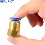 DC Pump Slip Lock Nipple Connector 18mm Thread to 6mm PU Hose 8mm 10mm 12mm - 6mm