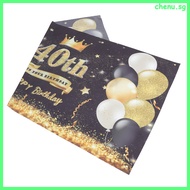 🎉 Assorted Color Polyester Wall Tapestry for 40th Birthday Celebration Backdrop Decoration 90x60 inc