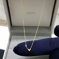 Agete Akaduo Fine Flash Love Necklace Niche Exquisite Light Luxury High-End Full Diamond Small Love 