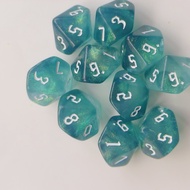 0-9 Ten Sides Chameleon Constellation DICE Ten Sides Multi Sides Digital Sieve Chameleon Magic Color