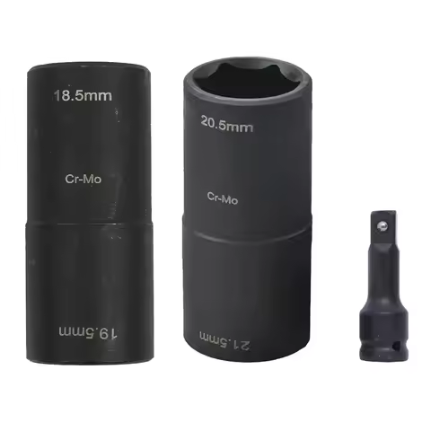 18.5 19.5, 20.5, 21.5 Mm Extension Bars Double Ended Damaged Wheel Nut Cap Removal For Impact Socket