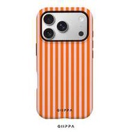 1 ชิ้น เคสโทรศัพท์ลายทางสีส้มและชมพู, เคสโทรศัพท์ Phone 17 Pro Max, เข้ากันได้กับ Phone 16 Pro Max, 