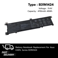 (ส่งฟรี ประกัน 1 ปี) แบตเตอรี่ โน๊ตบุ๊ค Compatible with Asus K401 K401L K401LB K401LX K401UB Series 