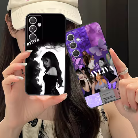 Ayliva Mobile Phone Case for Samsung Galaxy S25 S24 S23 S22 S21 S20 S10 S9 Plus FE Ultra Lite Black