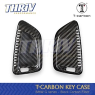 T-Carbon Key Cover Casing Kunci bmw G Series G20 G30 G80 G81 G82 Black