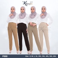 Pants Straight Cut Plussizes Ironless Stretchable Casual Officewear Seluar Panjang Long Kayra P888 P