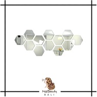 Hexagonal Glass Sticker Hexagonal Wall Mirror Sticker/ Mirror Wall Decoration Sticker Acrylic Glass 