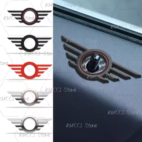 2/4Pcs 3D Car Sticker For Mini Cooper S ONE JCW R53 R55 R56 R57 R59 F55 F56 Logo Metal Door Window D