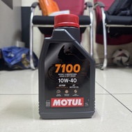 MOTUL ENGINE OIL 7100 10W40 ESTER FULLY SYNTHETIC OIL 100% SYNTHETIC MINYAK HITAM MOTUL 10W-40 10W 4