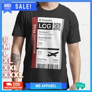 A Coruna Boarding Pass Flight Destination Ticket T-Shirt 174748 Premium Premium