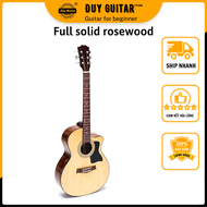 Đàn guitar acoustic DJ120 Gỗ Hồng đào thịt ghi ta dáng A cho âm thanh vang tốt dành cho bạn chơi lâ