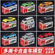 Domeka Alloy Car Black Box Red White Car Model Tesla Toy Sports Toy 2025 New Car