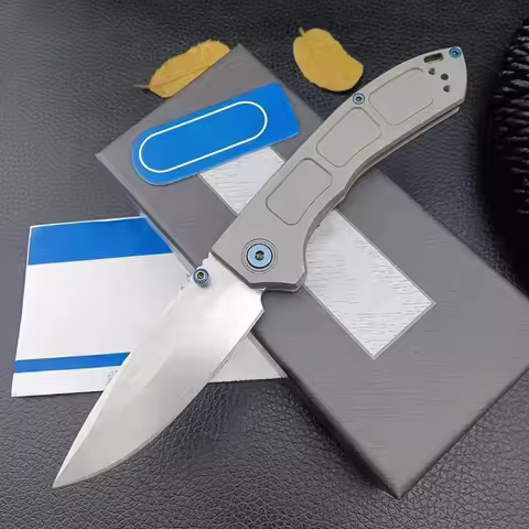 BM748 Folding Knife M390 Marking Aluminum Handle Outdoor Survival Tactical Knife EDC Pocket Knife