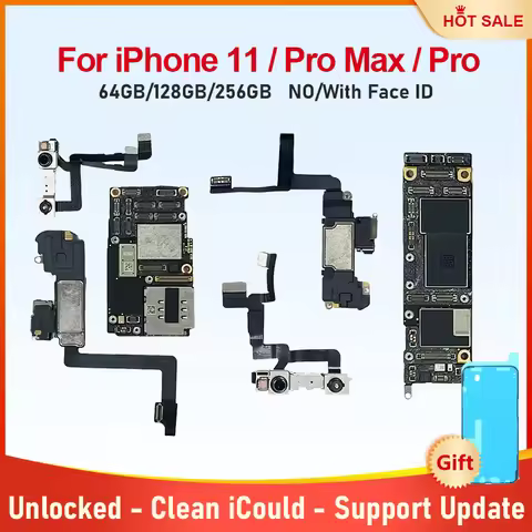 Clean iCloud Unlocked Main Logic Board For iPhone 11 Pro Max 11 pro 11 Mothereboard With Face ID Sup