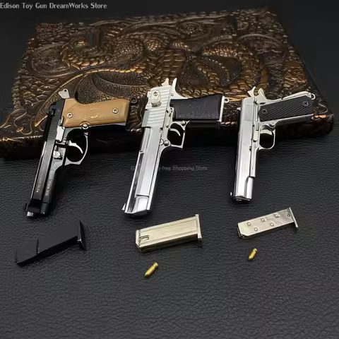 New Mini 1:3 Desert Eagle.50 Eagle Magnum Metal M92F Tiny M1911 Alloy Model Pistol Replica Christmas
