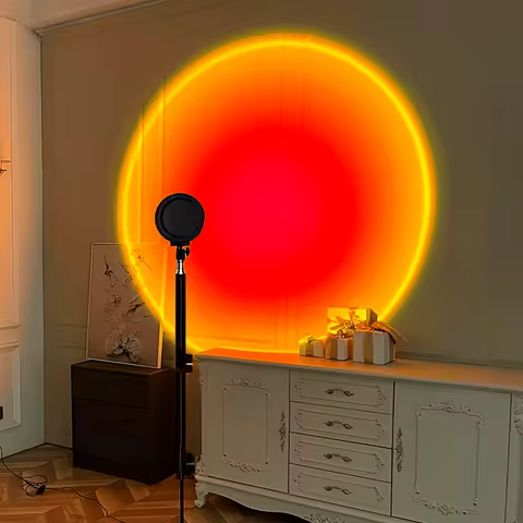 16 color nightlight Sunset lamp projection Led remote control lamp LED sunset projection lamp, floor