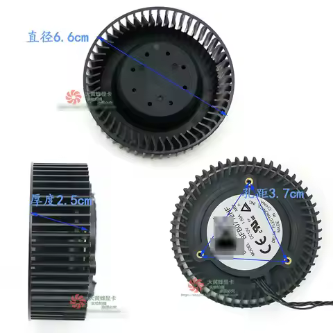 The Blower Cooling Fan for SAPPHIRE RX580 RX570 RX480 RX470 RX470D Video Card BFB0712HF 12V 0.18A FD