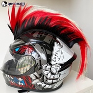 QUENNA 1Pc Motorcycle Mohawk Helmet Wig Sticker Cockscomb Motocross Full Face Off Road Helmet Decora