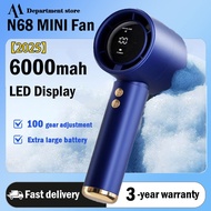 N68 100 Gears mini fan 6000mah rechargable portable fan handy handheld electric turbo fan