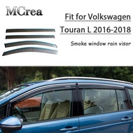 Atreus Car Styling Smoke Window Sun Rain Visor Deflectors Guard For Volkswagen VW Touran L 2016 2017 2018 Accessories