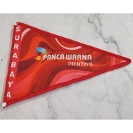 PROMO - CUSTOM TRIANGLE FLAG TOUR GUIDE TRAVEL FLAG/ TOURIST OFFICER FLAG