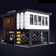 宇星模王MOC-45635街景建筑現代咖啡廳拼裝中國積木玩具16036