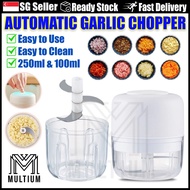 White Automatic Garlic Chopper 250 ML & 100 ML | Garlic Chopper |Chopper| Garlic Slicer| Slicer |Foo