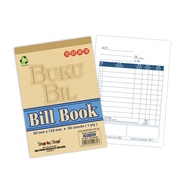 SBS Bill Book 89mmx128mm 80Sheets 1ply SBS0080