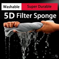 ▦㍿❧5D Filter Sponge 5 Layer Glue Free  [Ready Stock]
