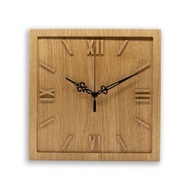 KAYU Roman Numerals Square wall clock/Teak Wood wall clock/wall clock