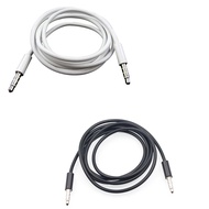 Black & white 3.5mm 1/8'' Male To Male 4-Pole 3 Ring TRRS AV Audio Extension Cable  Audio Stereo Plu