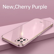 Luxury 6D Gold Plating Casing OPPO A72 5G Soft TPU Case Oppo A73 5G Colorful Silicone Back Cover Ful