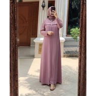 realpict gamis payet premium / gamis athaya dress / gamis import - dusty xxl