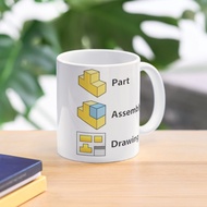 Mug 3D Cad Cam Cae Solid Works White Version