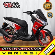 TERBARU Stiker Striping Yamaha Lexi 155 Variasi CORSE DUCATI