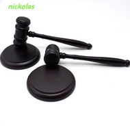NICKOLAS Judge Hammer, Wood Gavel Attorney Decorative Costume Sound Block, High Quality Clear Durabl