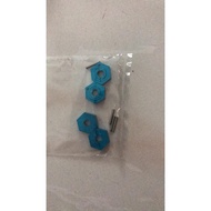 RC WLtoys A949B A959B A979B alloy wheel hex converter for 1/10 rim Tyre set