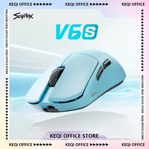 Scyrox V6S Wireless Mouse Dual 8K Low Latency E-sports Gaming Lightweight Ergonomic Customized Gamin