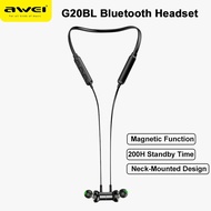 Awei G20BL/A920BL Bluetooth Earphones Neckband Wireless Sport CNC Earphones Waterproof In-ear Stereo Quality Sound Dropshipping shoutuan