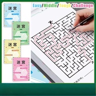 64Pcs Sharpening Maze Book Children'sotak, Labyrinth Maze Book Educational Book for Children's Activ