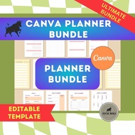 Canva Planner Bundle | Canva Planner | Editable Planner Bundle | Canva Templates |